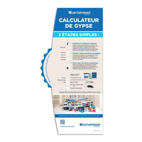 CertainTeed Calculateur de Gypse