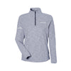 Ladies' Jacquard Quarter-Zip Pullover