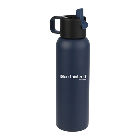Eco-Friendly Straw Lid Vacuum Bottle 22 oz