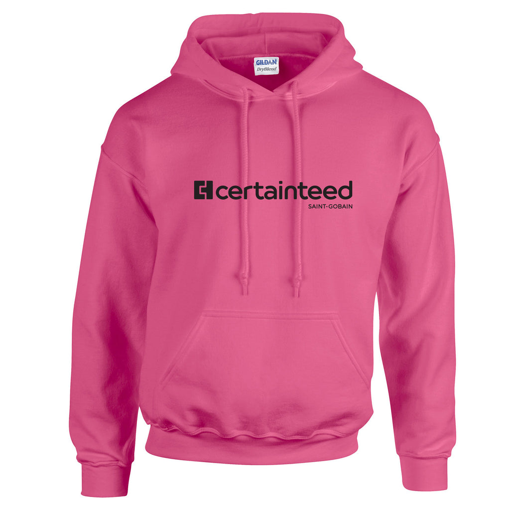 Safety Pink Adult Hooded Sweatshirt