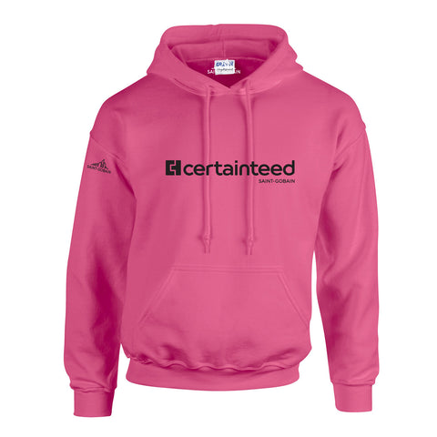 Safety Pink Adult Hooded Sweatshirt