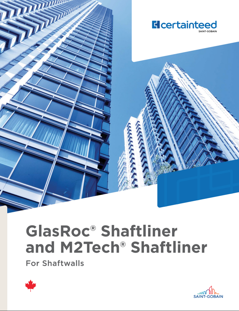 GlasRoc® Shaftliner and M2Tech® Shaftliner for Shaftwalls