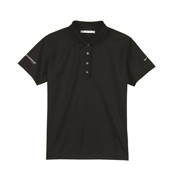Ladies' Black Nike Dri-Fit Polo